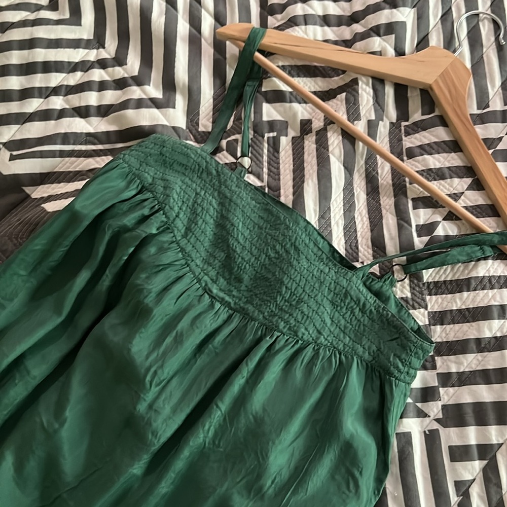 Generra Green Silk Sundress